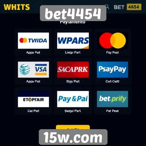 Opções de pagamento disponíveis no bet4454